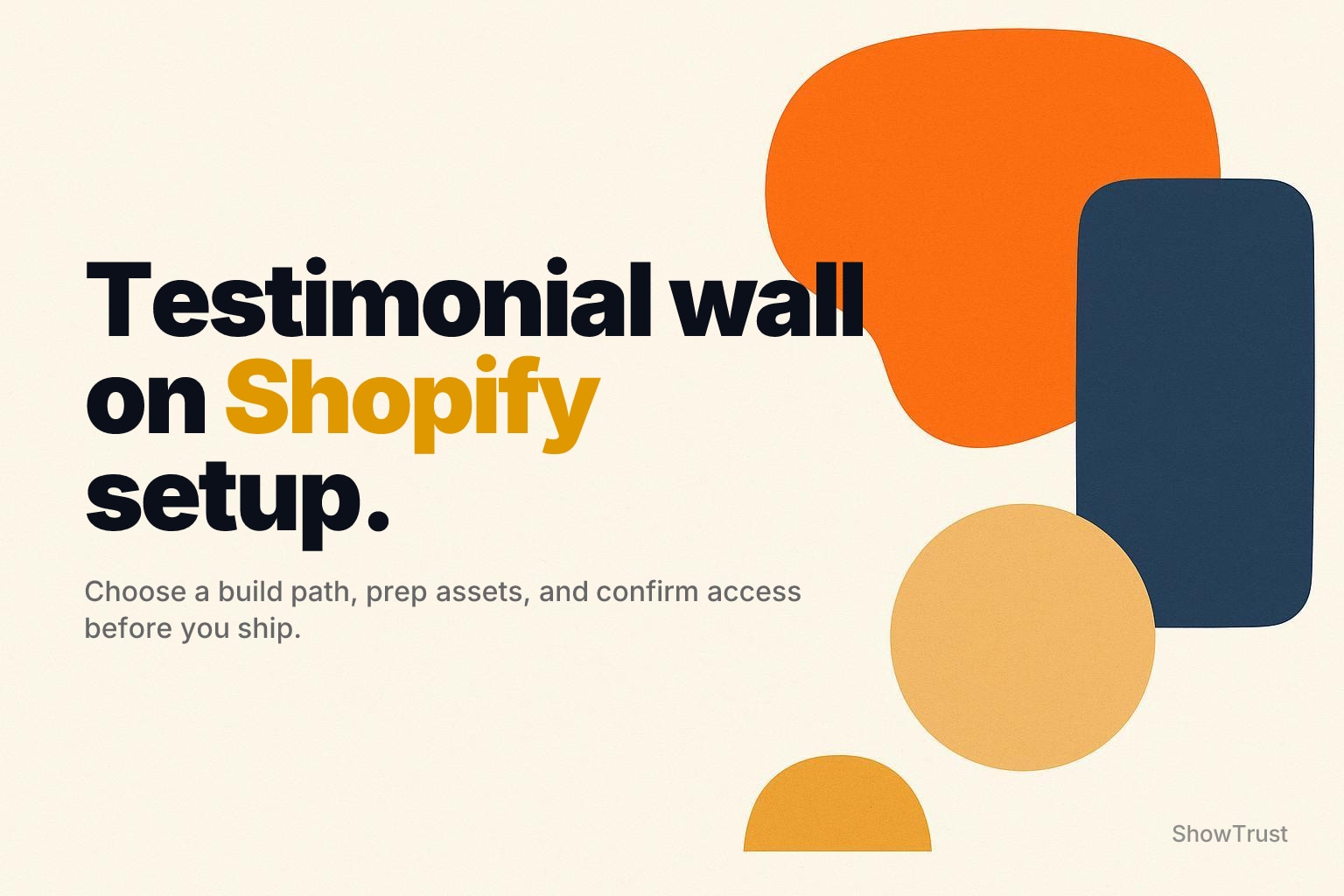Set up a testimonial wall on Shopify