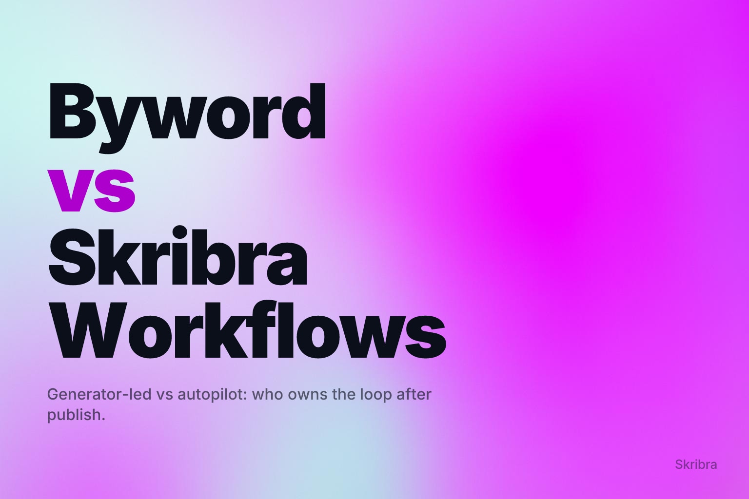 Soft magenta-and-mint gradient mesh with smooth blurred blobs, brighter upper-left and a calm lower-right corner.