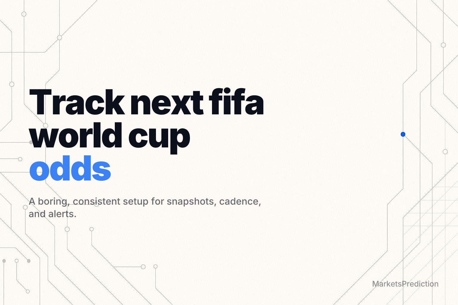 Off-white minimal tech background with subtle network line patterns on left and right edges, clean center.